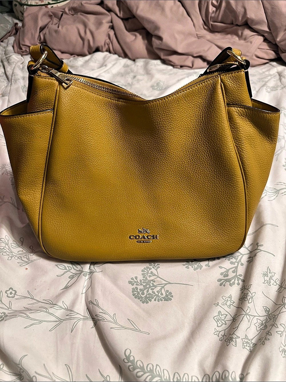 Coach Soho Convertible Hobo Shoulder Bag Yellow